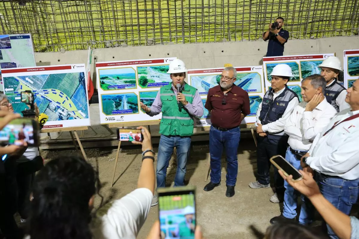 Avanza obra clave para Tamaulipas: autopista Mante-Ocampo-Tula está al 87 % y detonará el desarrollo