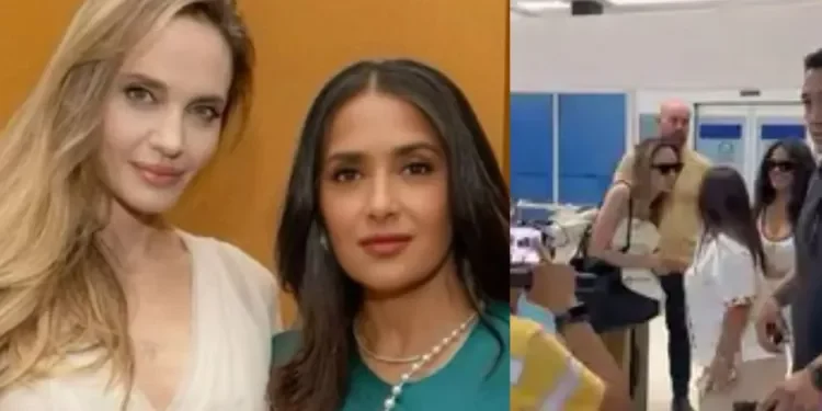 Así fue el momento en el que Salma Hayek y Angelina Jolie sorprendieron a fans con su visita a Veracruz
