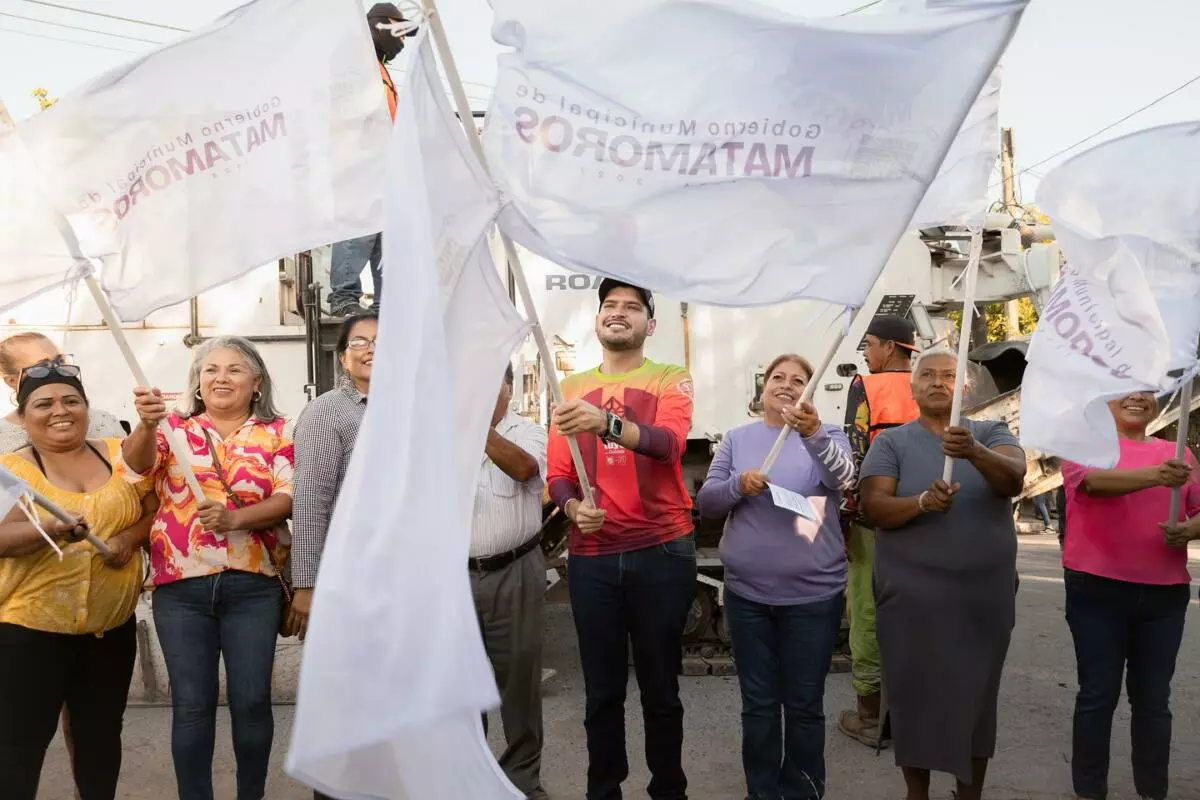 El Gobierno Municipal de Matamoros lleva el programa Calle a Calle a la colonia México Agrario