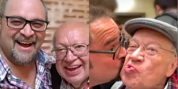 Eduardo Manzano reaparece sonriente con su querido hijo