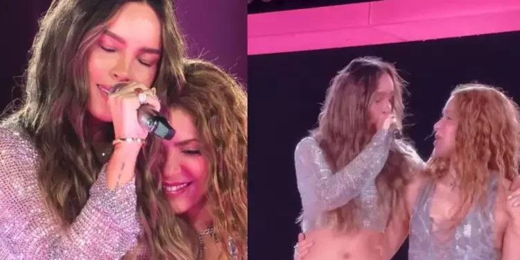 Shakira sorprende al cantar con Belinda en el Estadio GNP