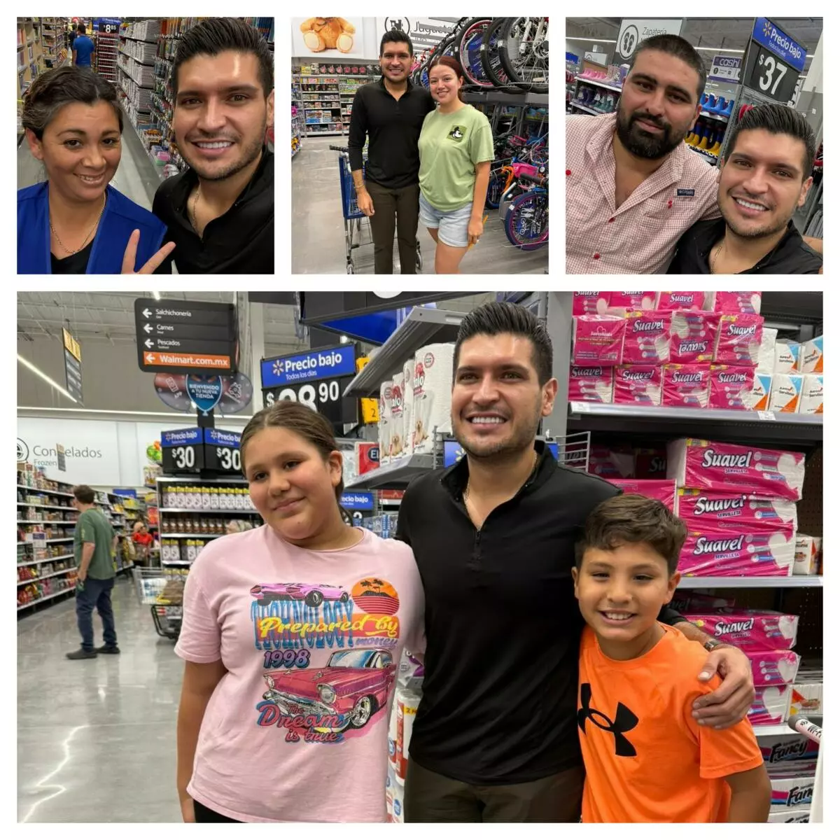El alcalde Beto Granados convivió con la ciudadanía en Walmart Garita de Matamoros