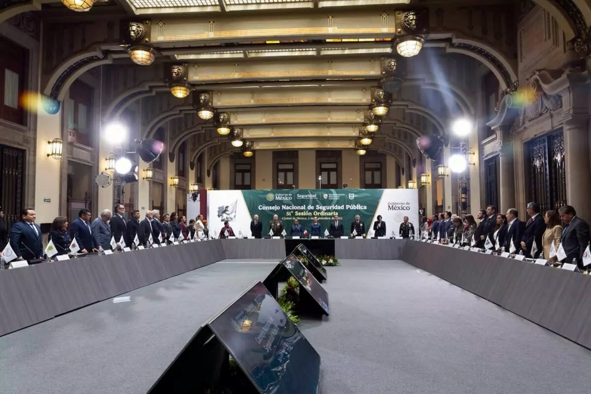 El gobernador Américo Villarreal participa en el Consejo Nacional de Seguridad Pública y expone avances en Tamaulipas