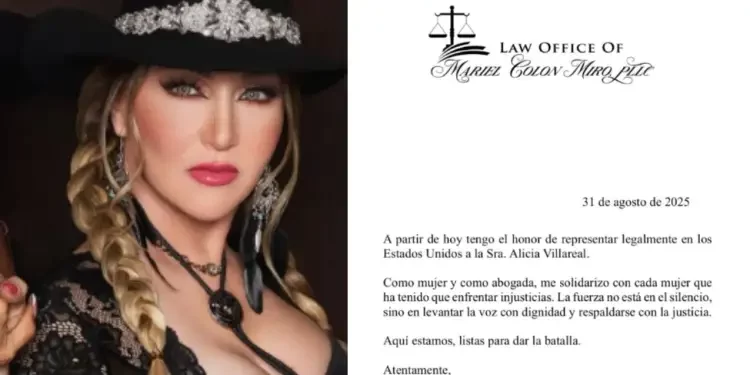 Alicia Villarreal suma a Mariel Colón Miró como su abogada en Estados Unidos