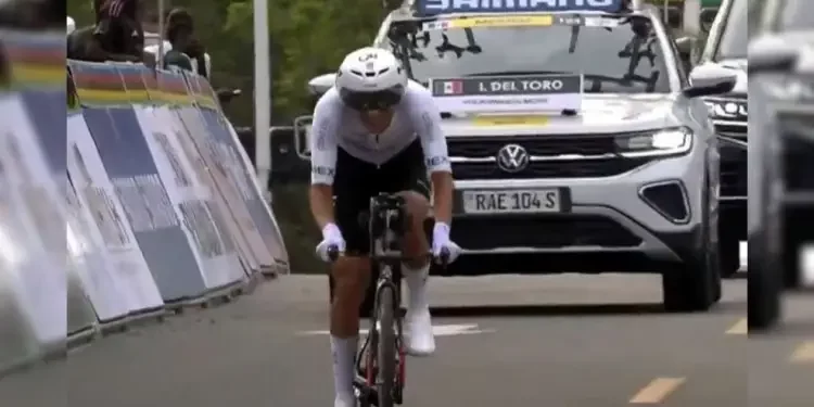 Isaac del Toro finaliza quinto en la contrarreloj del Mundial de Ciclismo