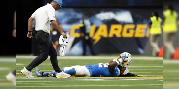 Los Ángeles Chargers pierden a Harris por lesión en el tendón de Aquiles