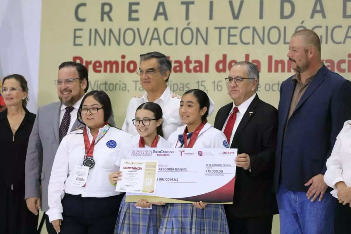 Gobernador Américo Villarreal entrega el Premio Estatal de Ciencias y Tecnología a talento tamaulipeco