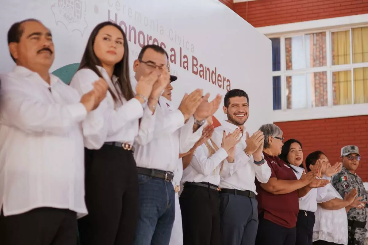 El alcalde Beto Granados encabezó ceremonia de honores a la bandera y entrega de obra en la Primaria Adalberto J. Argüelles