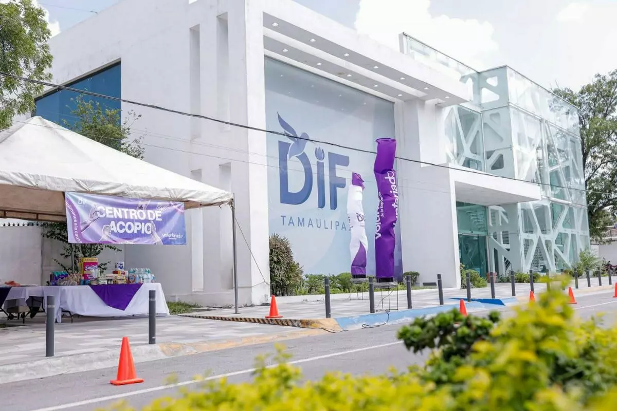 DIF Tamaulipas se suma al apoyo nacional y habilita centro de acopio para afectados por lluvias en Veracruz