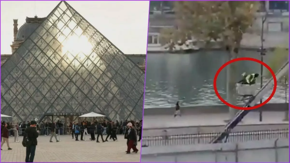 VIDEO: Así fue el escape de los ladrones tras el robo de joyas reales en el Louvre