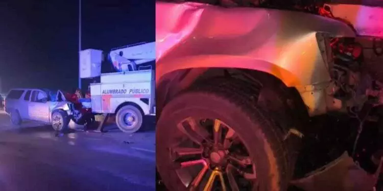 Conductor ocasiona fuerte accidente sobre la Matamoros-Reynosa, Tamaulipas