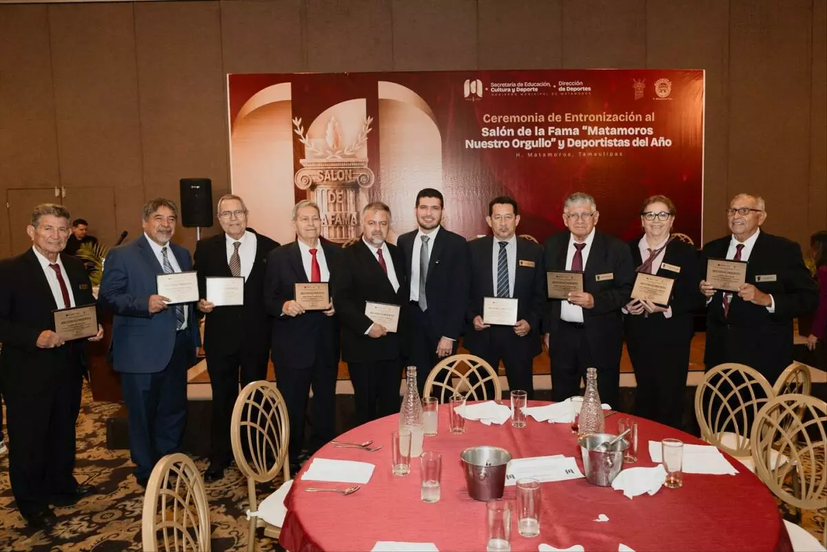 El alcalde Beto Granados reconoce a talentos deportivos en la Entrega de Entronizaciones al Salón de la Fama “Matamoros Nuestro Orgullo”