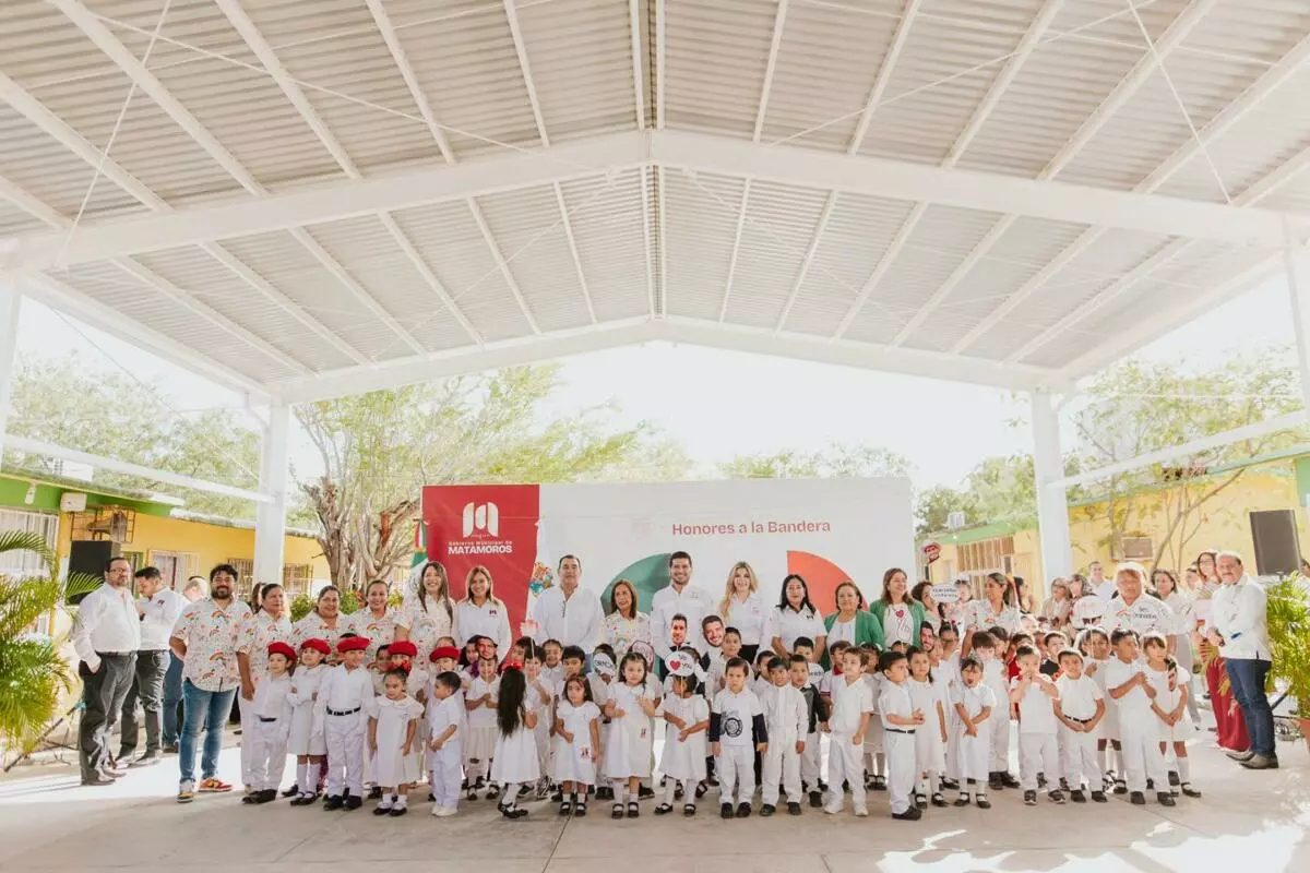 El alcalde Beto Granados entrega techumbre en el Jardín de Niños Estefanía Castañeda