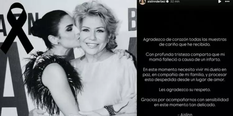 Aislinn Derbez revela la verdadera causa de la muerte de su mamá