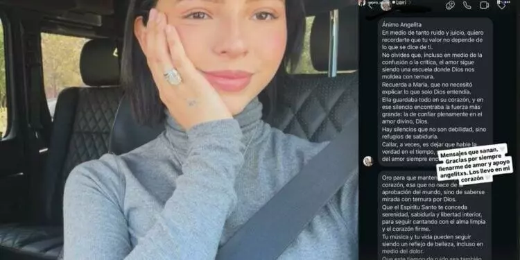 Ángela Aguilar comparte mensaje de apoyo de fan tras polémica por su relación con Christian Nodal