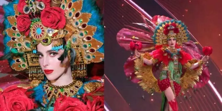 Así desfiló Fátima Bosch con su traje típico de Miss Universo 2025