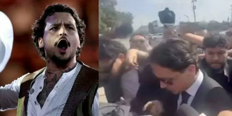 Así llegó Christian Nodal a la audiencia inicial ante el Juez de Control del Reclusorio Oriente de la Ciudad de México