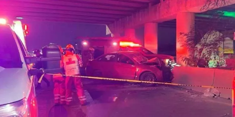 Hombre muere en fuerte accidente vehicular registrado en Reynosa, Tamaulipas