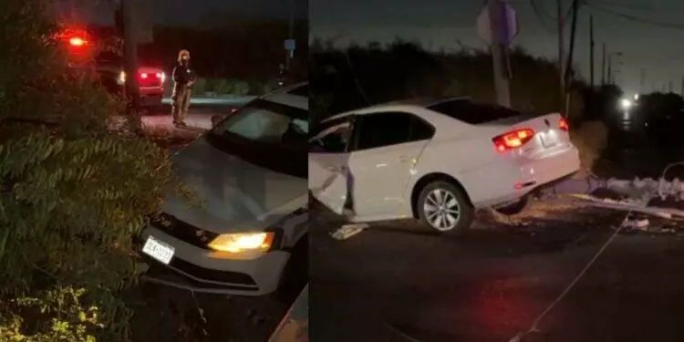 Mujer de Brownsville choca contra puente y provoca lesiones en Matamoros, Tamaulipas