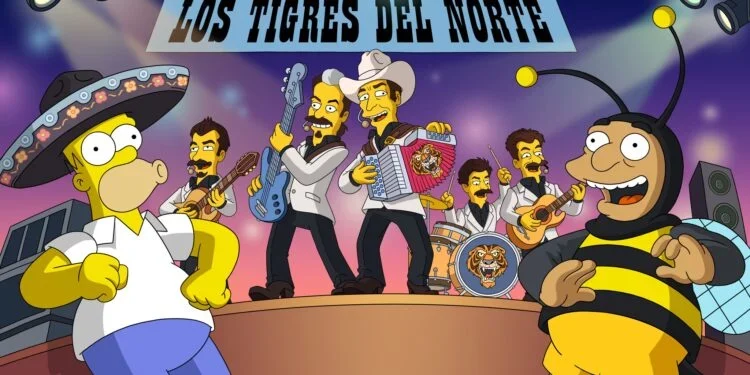 ¿Qué se sabe sobre la participación de Los Tigres del Norte en la serie de Los Simpson?
