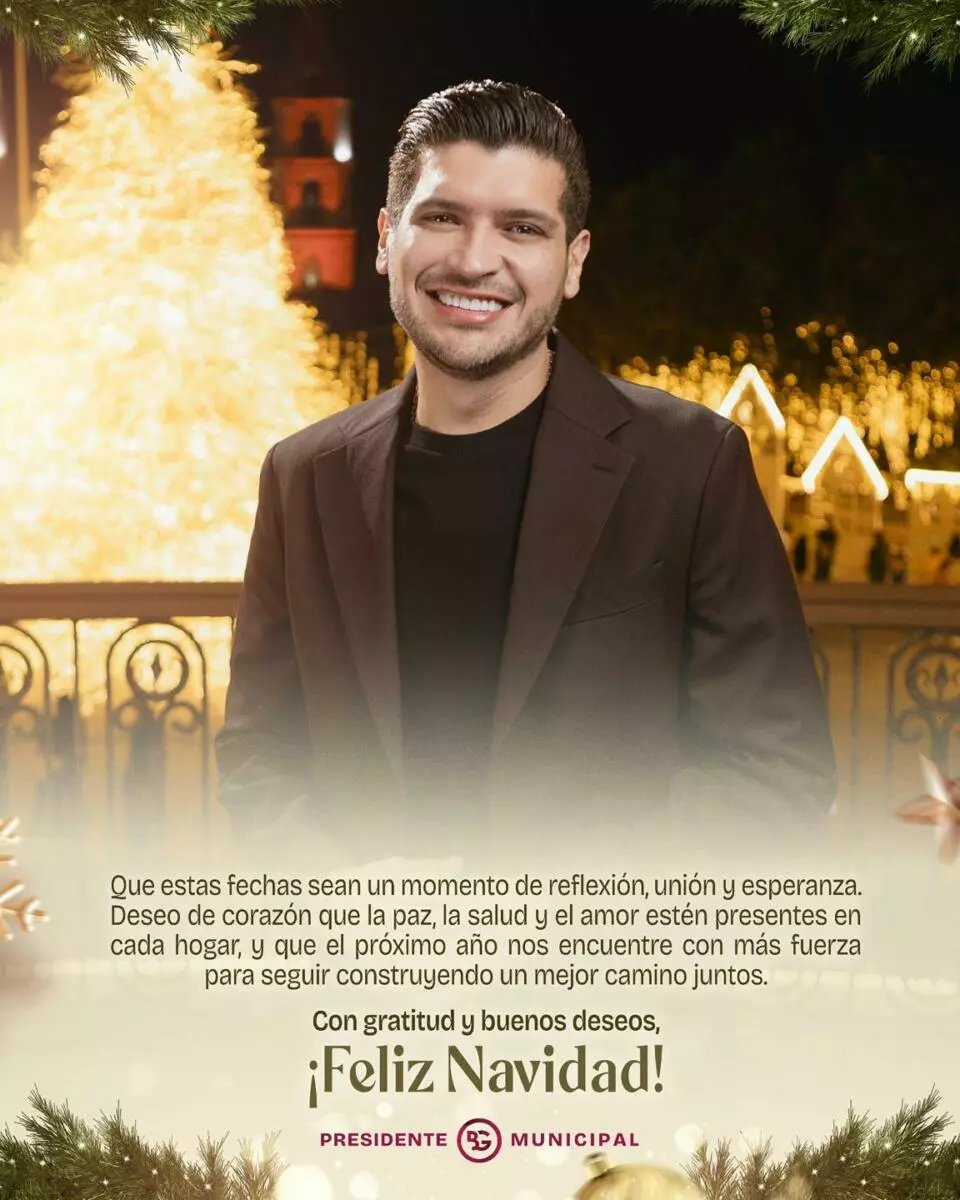 El alcalde Beto Granados envía mensaje de Navidad a las familias matamorenses
