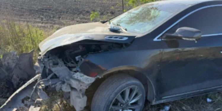 Aparatoso accidente en libramiento de Matamoros, Tamaulipas, deja solo daños materiales