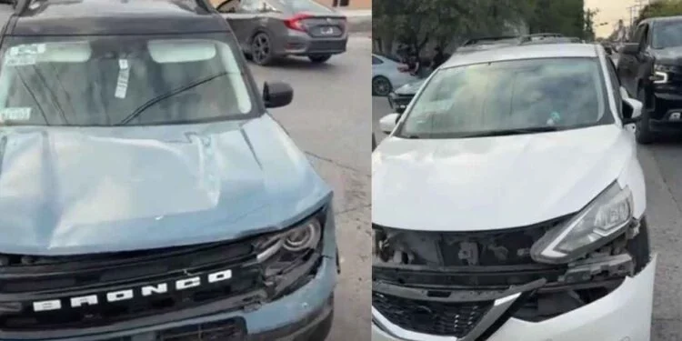 Aparatoso choque deja lesionados y considerables daños en Matamoros, Tamaulipas