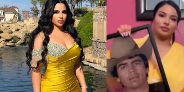 Cynthia Sánchez, hija de Chalino Sánchez, rompe en llanto al recibir un retrato de su padre