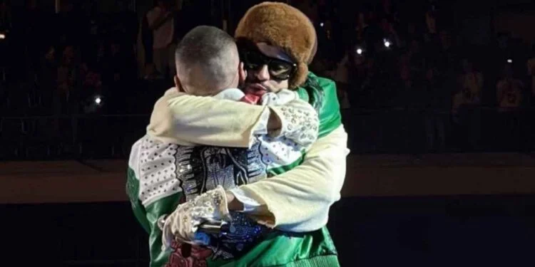El emotivo mensaje de J Balvin a Bad Bunny tras su abrazo en México