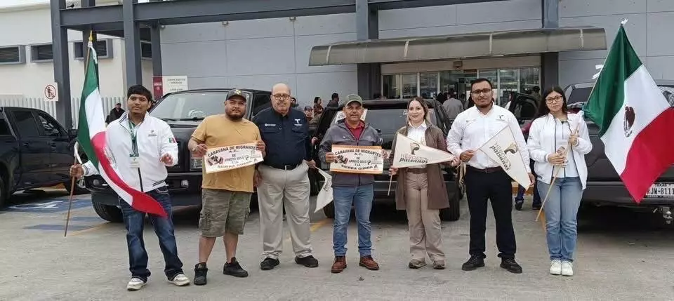 Instituto Tamaulipeco para los Migrantes brinda atención a más de 120 vehículos de la caravana “Arroyo Seco”