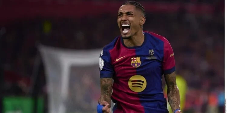 Raphinha supera a Lamine Yamal como mejor jugador LaLiga 2025