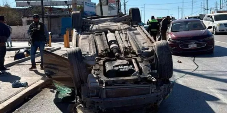 Accidente vial en bulevar Hidalgo deja personas lesionadas en Reynosa, Tamaulipas