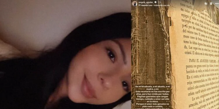 Ángela Aguilar comparte el recetario familiar que le regaló su abuela