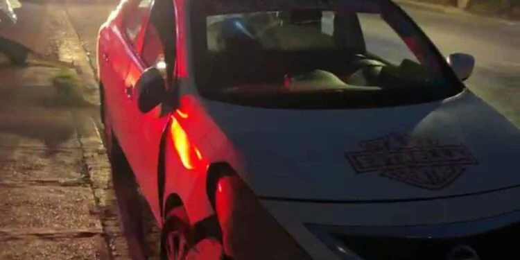 Fuerte choque entre taxi y automóvil particular deja un herido en Matamoros, Tamaulipas