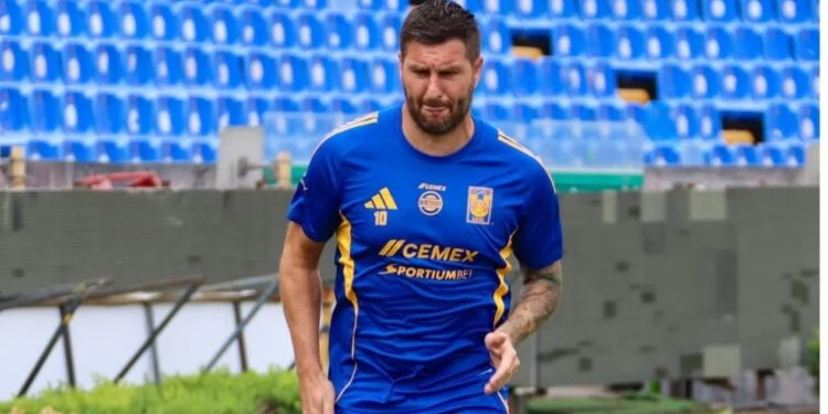 Ausencia de Gignac en las prácticas de Tigres por afección digestiva en Nuevo León