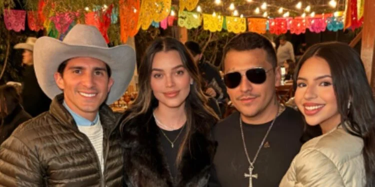Rommel Pacheco y Lylo Fa disfrutan de la fiesta de cumpleaños de Christian Nodal