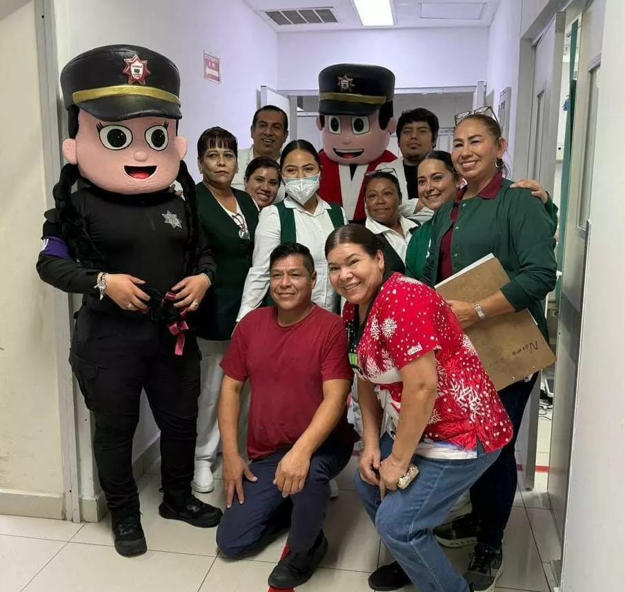 Guardia Estatal promueve valores y confianza al convivir con la niñez en ejidos, hospital y casa hogar