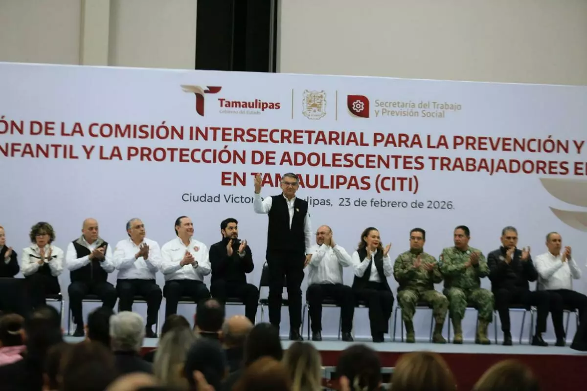 Tamaulipas refuerza protección de la niñez con la Comisión contra el Trabajo Infantil: Gobernador Américo Villarreal Anaya