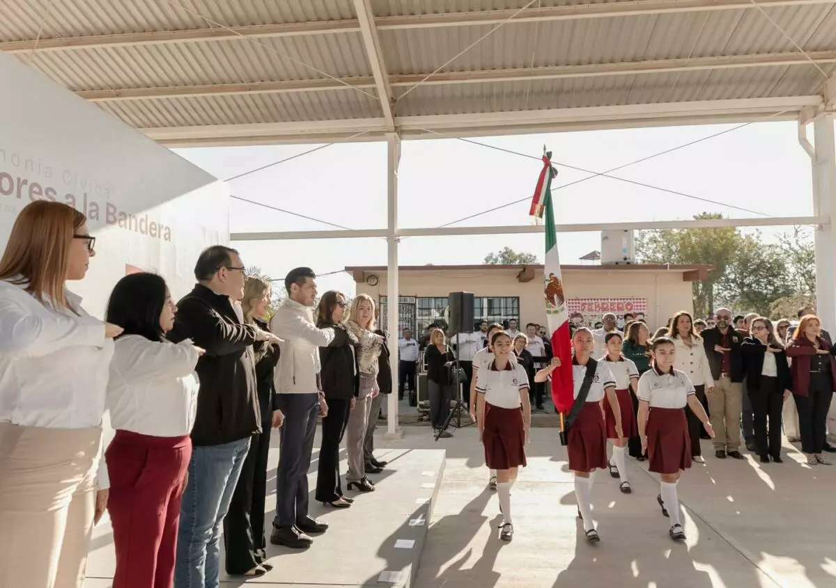 El alcalde Beto Granados encabeza Honores a la Bandera en el CAM Alfonso Sánchez Sánchez