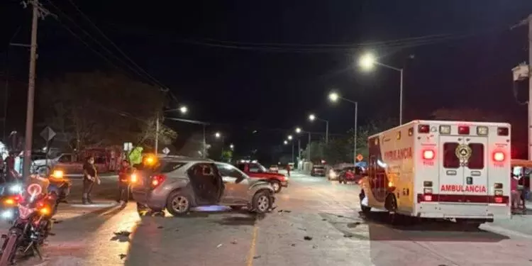 Choque múltiple deja lesionados en Reynosa, Tamaulipas