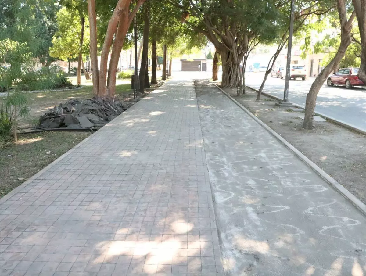 Paseo Méndez se moderniza en Ciudad Victoria con obras del gobierno del Dr. Américo Villarreal Anaya