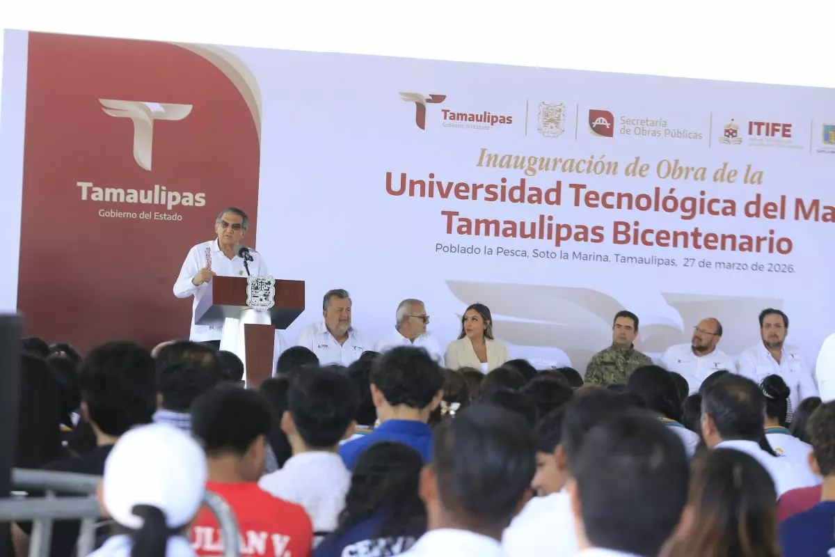 Gobernador Américo Villarreal Anaya impulsa infraestructura en la UTMAR con más de 19 MDP y resalta educación humanista