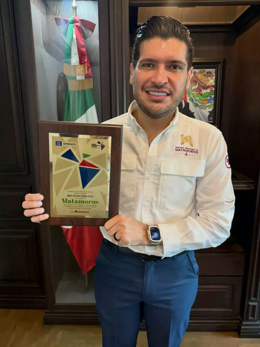 El alcalde Beto Granados informa sobre reconocimiento de la UNESCO a Matamoros por su compromiso social