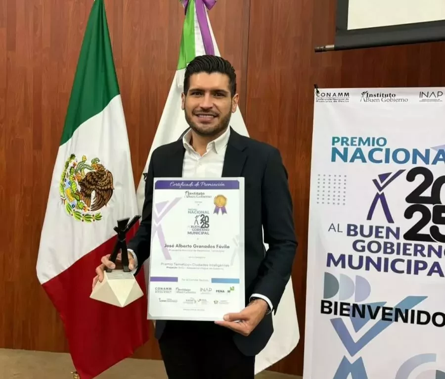El alcalde Beto Granados recibe Premio Nacional al Buen Gobierno Municipal 2025 por proyecto de innovación en Matamoros
