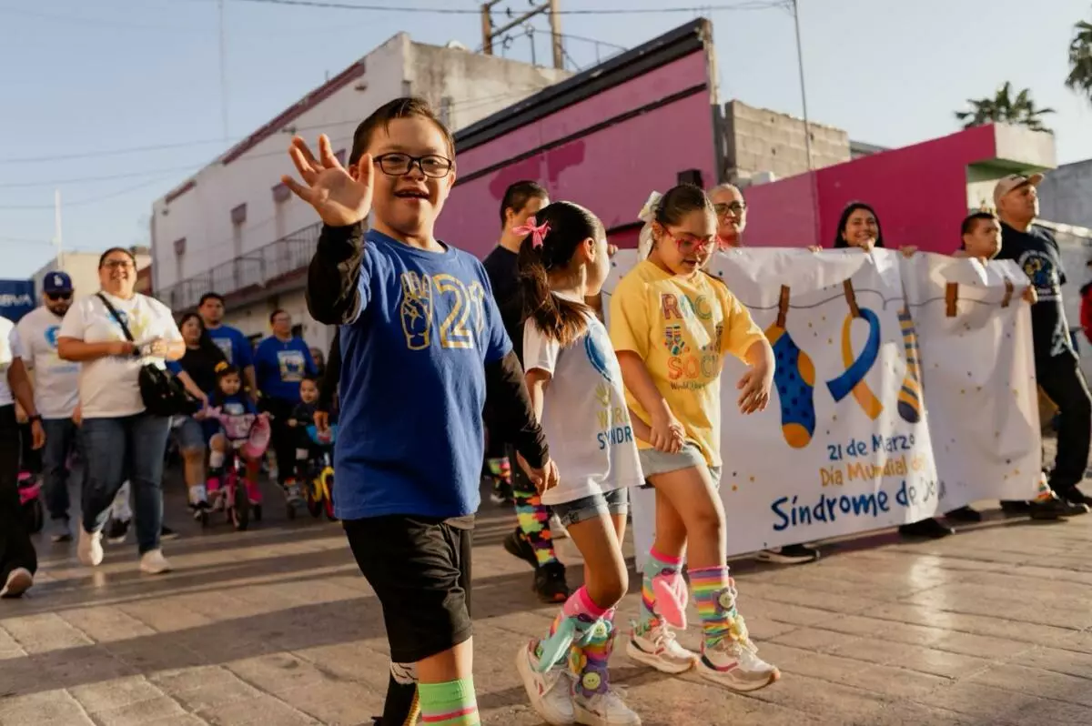 Gobierno municipal de Matamoros se suma a caminata por el Día Internacional del Síndrome de Down