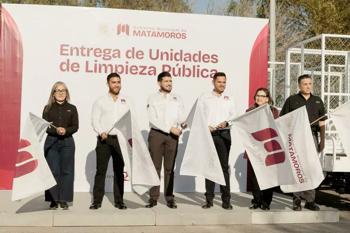 El alcalde Beto Granados fortalece servicios públicos con entrega de nuevas unidades en Matamoros