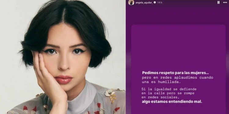 Ángela Aguilar en tendencia por su mensaje del 8M