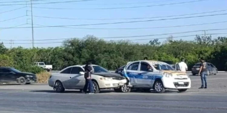 Choque múltiple con daños materiales en Reynosa, Tamaulipas