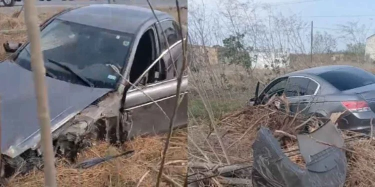 Choque en Sendero Nacional deja daños materiales y una persona lesionada en Matamoros, Tamaulipas