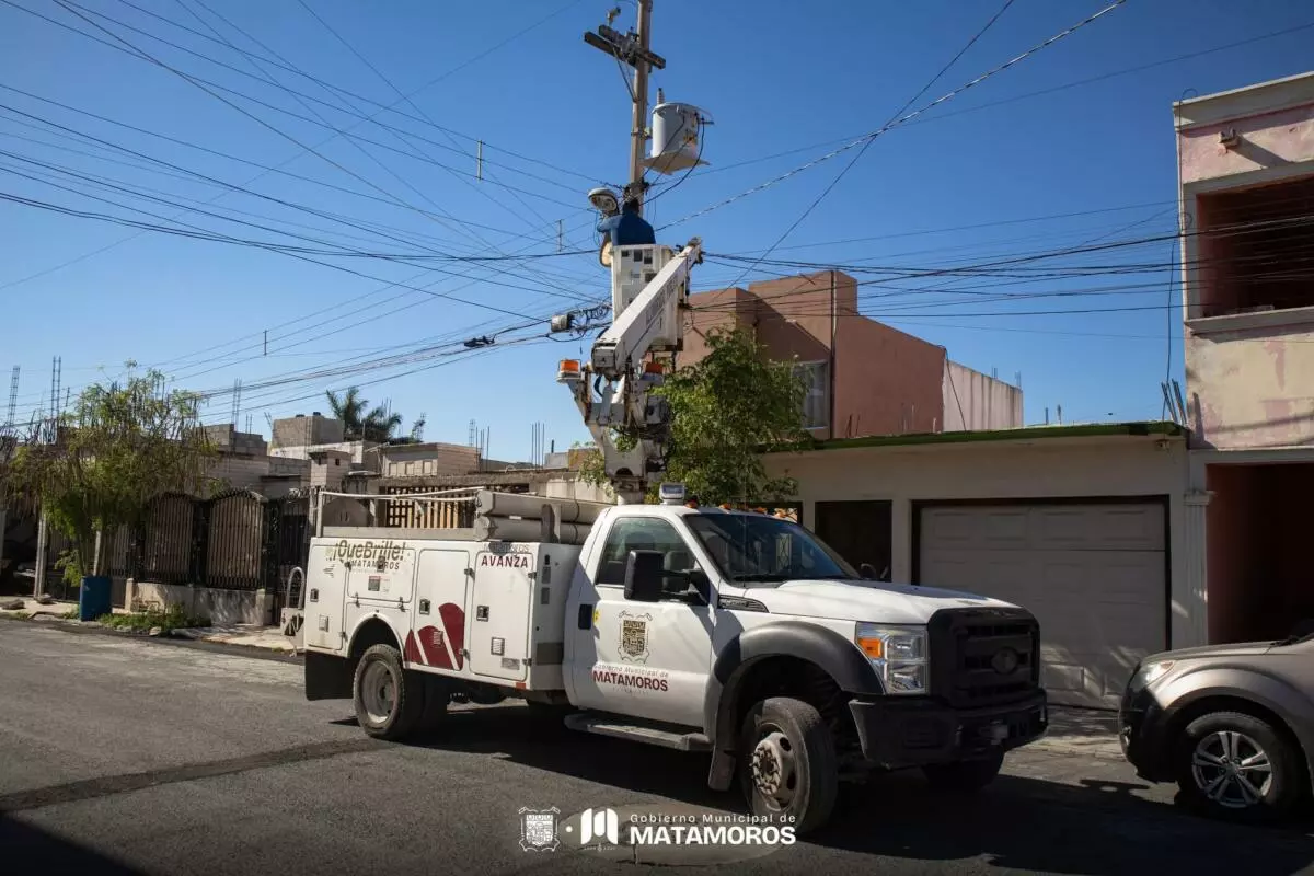 Gobierno Municipal de Matamoros atiende reportes de alumbrado público a través de la plataforma RIGO